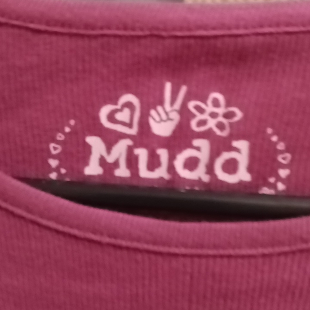FINAL PRICE NWT Mudd girl's long sleeve wine colored blouse Size Medium (10)